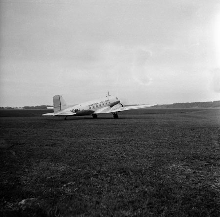 Taxning för start norrut över staden. Foto: Åke Ahlstrand, Specialfoto