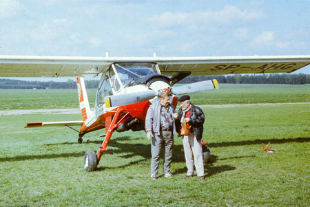 Polen 1991. Hans Åman t.h. Foto via Björn Åman.