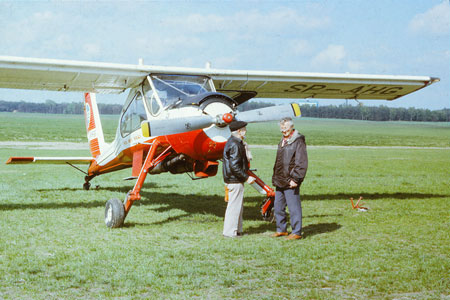 Polen 1991. Hans Åman t.v. Foto via Björn Åman.