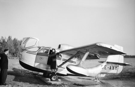 Seabee SE-AXX 1949. Foto via Björn Åman.