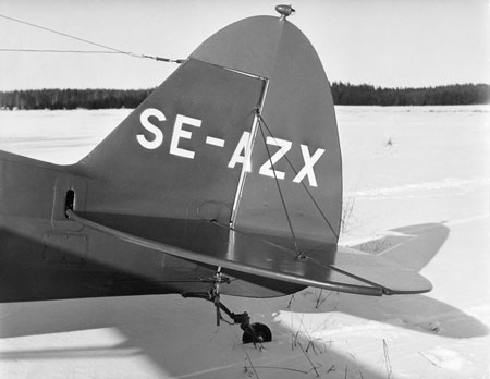 Piper PA-12 Super Cruiser. (Tillhörde Karlskoga-Flyg 1949 - 1953.) Foto via Björn Åman.
