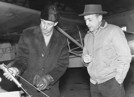Karlskoga ca 1962. Sven Hedman t.v. och Hans Åman t.h. Foto via Björn Åman.