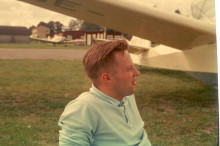 Jag vid Bergfalke ca 1962. Foto: Hans Broberg.