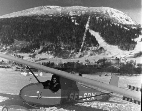 Bengt i Grunau Baby på Åresjöns is.