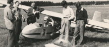 Sävare. Jag står längst t.h. Kan inte identifiera övriga. Foto: Okänd via Hans Broberg.