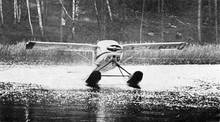 SE-END lämnar vassruggarna. Foto: troligen Lasses Foto, i Flyg-Horisont 1967:8 sid 12