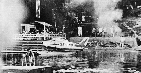 SE-END på krogen. Foto: troligen Lasses Foto, i Flyg-Horisont 1967:8 sid 13