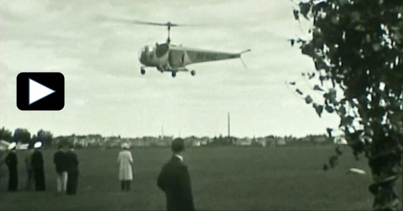 Flygdagen som avslutade SM i segelflyg på Gustavsvik den 7 juli 1947. Foto: Anders Höjertz.