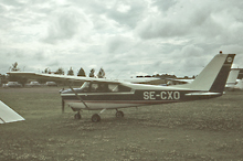 SE-CXO Cessna 175C Skylark R Johnasson, Vällingby Foto: LEI, 670729