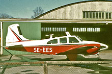 SE-EES Beechcraft Travel Air F:a Dackeflyg, C Drangel, Malmö Foto: LEI, 690404
