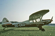 SE-CKD Piper PA-18A Super Cub U Grönvik & N Nässén, Östersund Foto: LEI, 690614