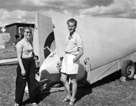 Yngves Lindgrens fru Vera och Karl-Erik Övgård. Foto: Yngve Lindgren