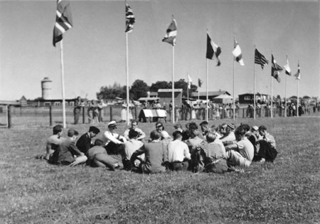 Vy norrut. Här ges information om dagens tävling. Foto: Yngve Lindgren