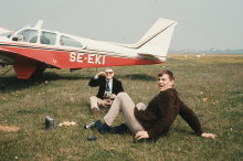 Max Danielsson och Tor Hagenfeldt på Bulltofta. Foto: Jan-Peter Möllerberg