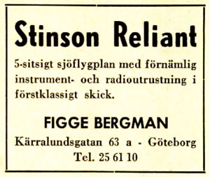 Sid 32: Figge Bergman säljer Stinson Reliant.