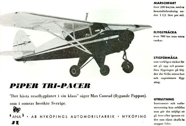 Sid 37: ANA:s annons för Tri-Pacer.