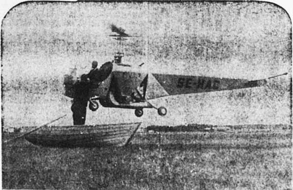 Den öppna SE-HAC på flyguppvisning i Örebro. Bild i Örebro-Kuriren 14 jul 1947.
