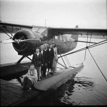 Samma vy men med uppställda passagerare. Det måste vara SE-ASC igen. Den saknade pejlantenn. Foto: Arne Tengler