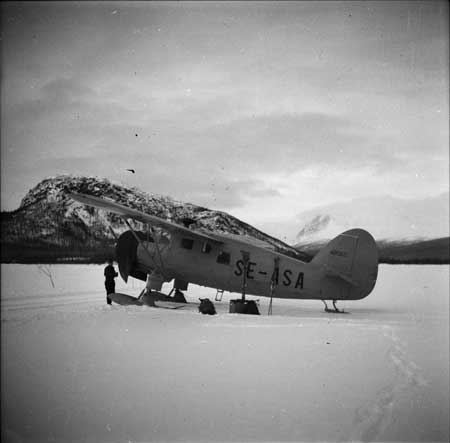 På sjön Saggat nära Kvikkjokk. Foto: Arne Tengler